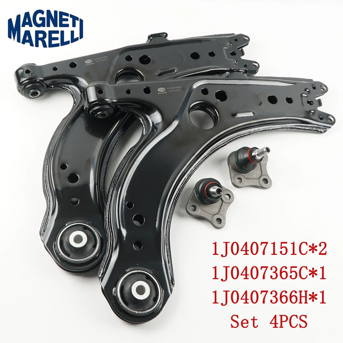 Set 2pcs/4pcs 1J0407151C High Quality Front Suspension Control Arms for VW Jetta Bora Golf Beetle IV MK4 MK3 for Audi A3 Octavia