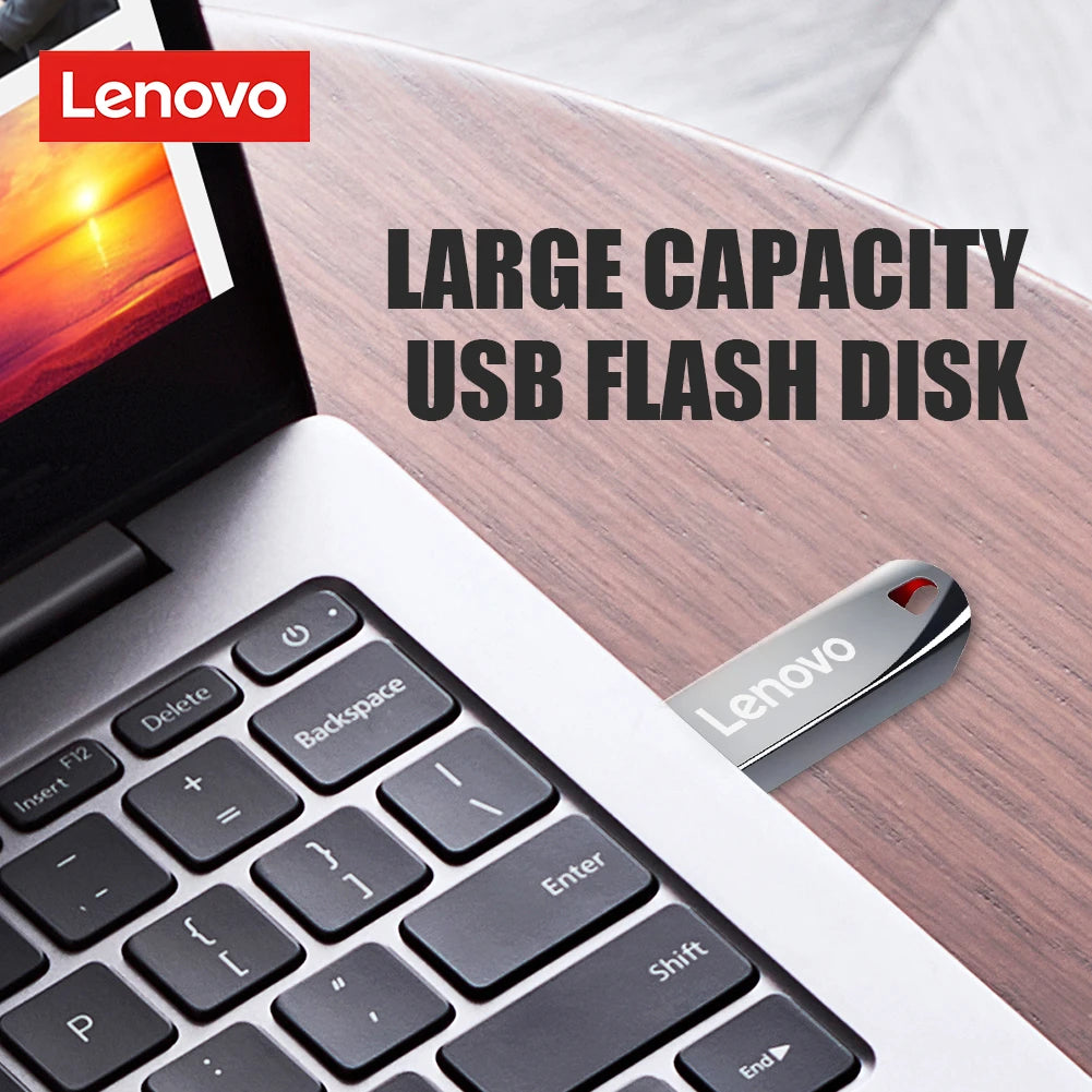 Lenovo, unità SSD portatile ad alta velocità, chiavetta USB da 1 TB, 512 GB, 256 GB, memoria USB da 128 GB, 64 GB, unità flash USB per smartphone, laptop e PC.