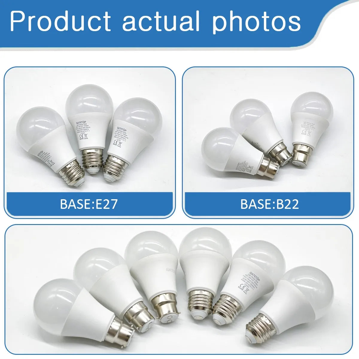 Confezione da 2 Lampadine LED Intelligenti con Sensore E27 B22, Luce Bianca dal Tramonto all'Alba, AC100-240V 1000LM 10W per Portico, Corridoio, Esterni, Garage