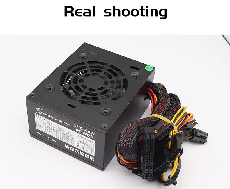 Alimentatore per PC SFX da 400 W Alimentatore da gioco per PC desktop da 400 W SFX400 Piccolo alimentatore 110 V 220 V adatto per computer
