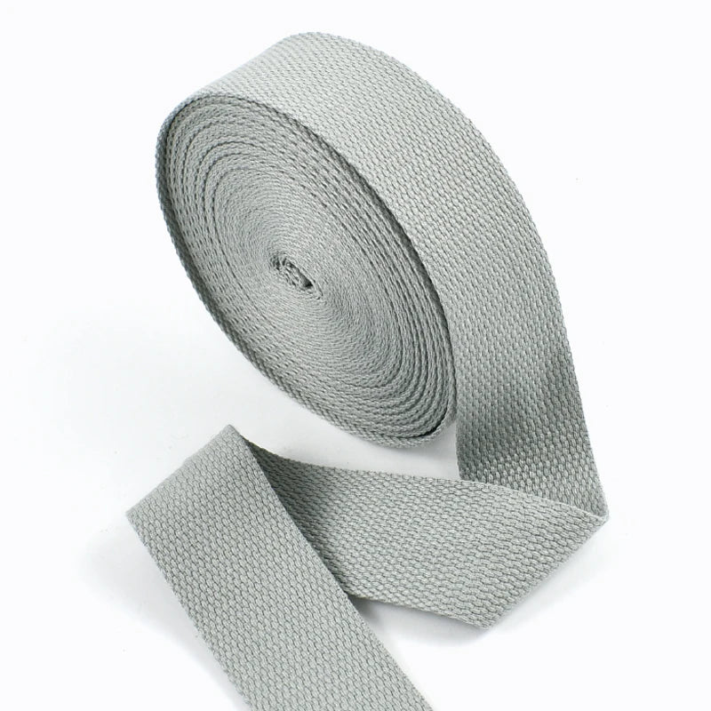 5 Metri 1.3mm 20-50mm Cotone Tessuti Nastro per Borsa Cinghia Zaino Etichetta Nastro Fascia Vestiti Bias Vincolante Accessori Per Cucire FAI DA TE