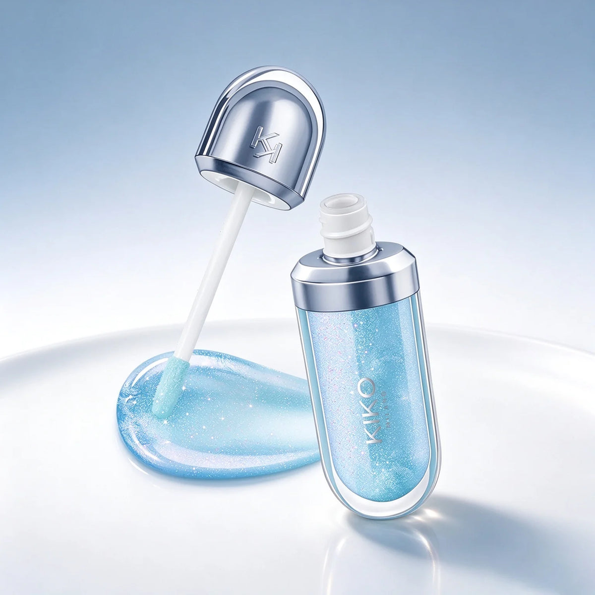 KIKO MILANO Nuovo Lucidalabbra Liquido Effetto Labbra Idratante 3D Trasparente ad Alta Lucentezza Lunga Durata con Texture Cremosa e Liscia