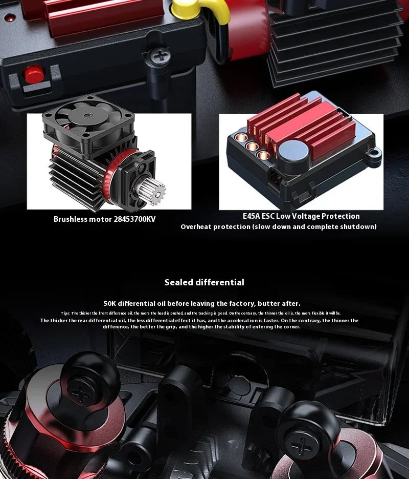 MJX Hyper Go 14303 1/14 4WD RC Auto 65 km/h Brushless 2.4G Auto telecomandata Off-road Ad alta velocità RC Auto Camion giocattolo