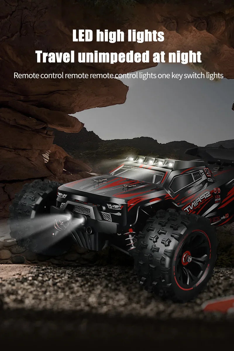1:14 85KM/H o 50KM/H 4WD RC Auto con telecomando a LED Camion Drift Monster 4x4 ad alta velocità per bambini Vs Wltoys 144001 Giocattoli