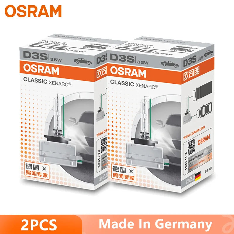 OSRAM Xenon HID CLASSIC D1S D2S D3S D4S lampade Standard 66140 66240 66340 66440 CLC Original Car Head Light 4200K Warm White Pair