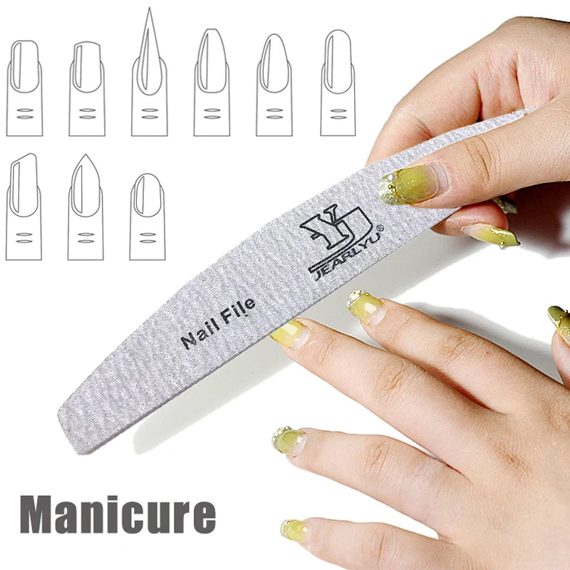 5 pz/lotto lima per unghie Mix Color Limas 80/100/150/180/240 grana professionale carta vetrata rimozione cuticole Buffer File Set di strumenti per Manicure