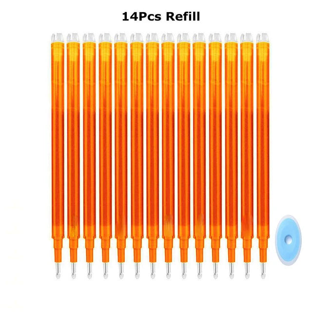 0.7mm Penna Cancellabile Magica Presse Penna Gel Set 8 Colori Cancellabile Asta di Ricarica Inchiostro Gel Cancelleria Penne Retrattili Maniglia Lavabile Asta