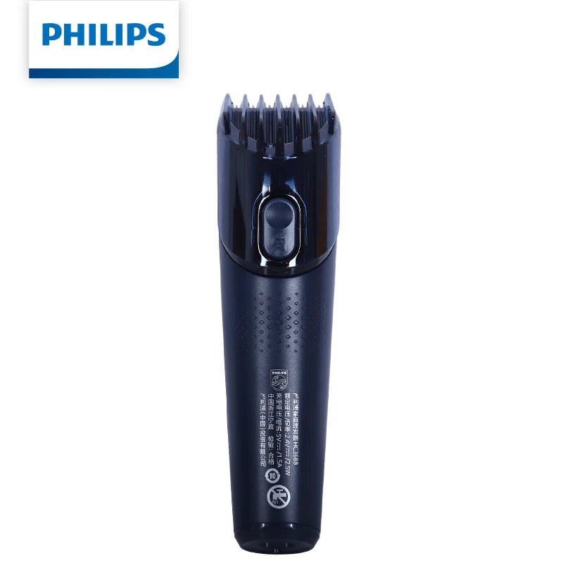 Tagliacapelli Philips HC3688 con Lama in Acciaio Inox a Doppio Taglio, 7 Impostazioni di Lunghezza, Silenzioso, Ricaricabile, per Taglio Capelli Domestico