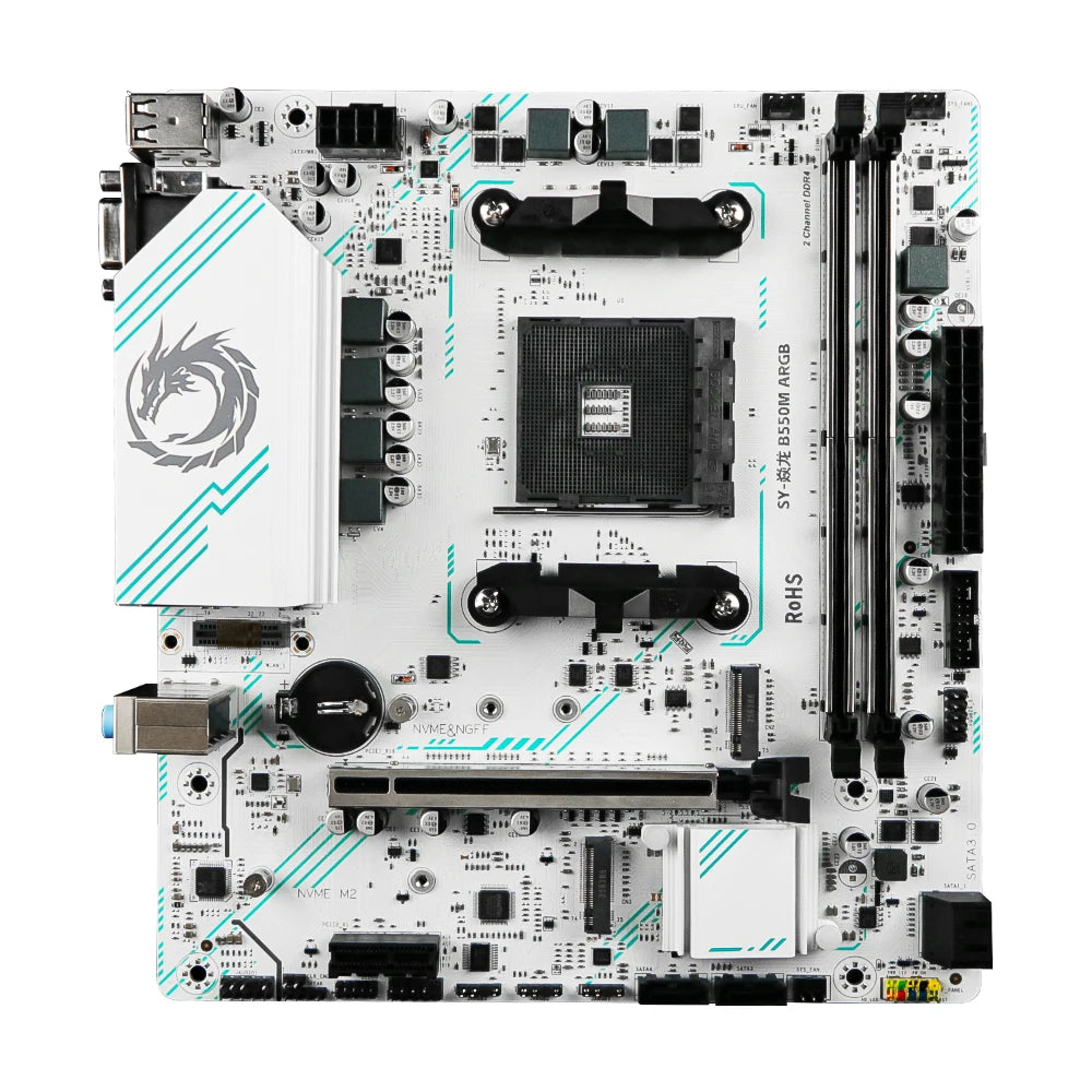 Scheda madre da gioco SOYO AMD B550M USB3.0 PCIE3.0 M.2 NVME Dual Channel DDR4 AM4 Socket supporta CPU Ryzen 5500 5600 5700X