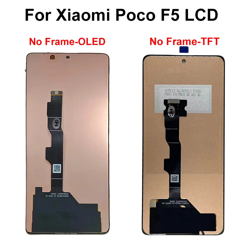 AAA-- Schermo LCD con tecnologia OLED per Xiaomi Poco F5 Pro, display e digitalizzatore touch screen 23049PCD8G, ricambi per Poco F5 LCD 23013PC75G.
