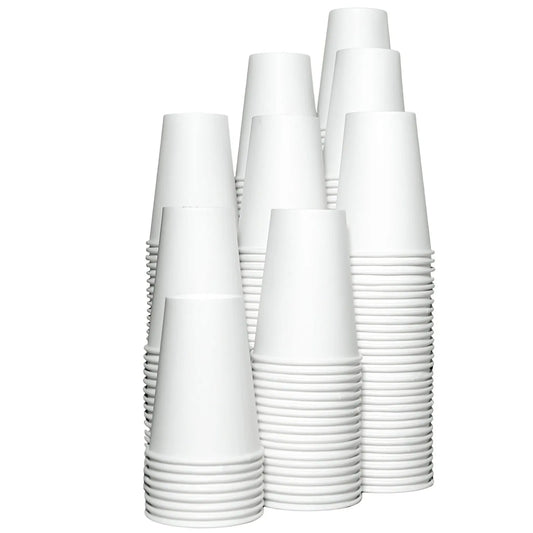 Bicchieri di carta usa e getta da 50/500/1000 pezzi, 210 ml, bicchieri di carta monocolore, bicchieri di carta per caffè e latte, bicchieri di carta per bevande calde, articoli per feste