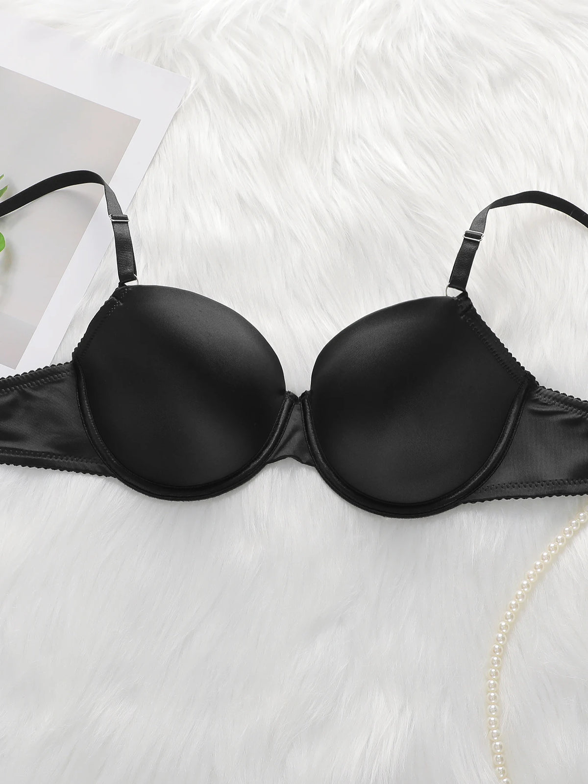 La biancheria intima reggiseno in tinta unita con raccolta sexy più venduta con circonferenza in vita regolabile Set intimo donna in due pezzi 2374