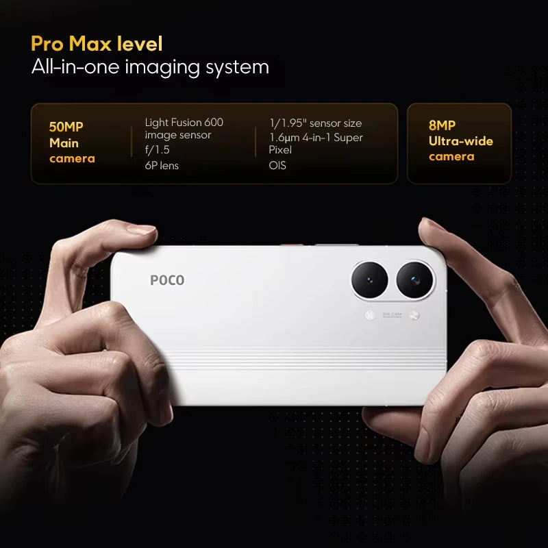 POCO X8 Pro Max 5G Versione Globale, Telefono NFC, Display AMOLED da 6,83" 1.5K 120Hz, Batteria a Lunga Durata da 8500mAh, MediaTek Dimensity 9500s