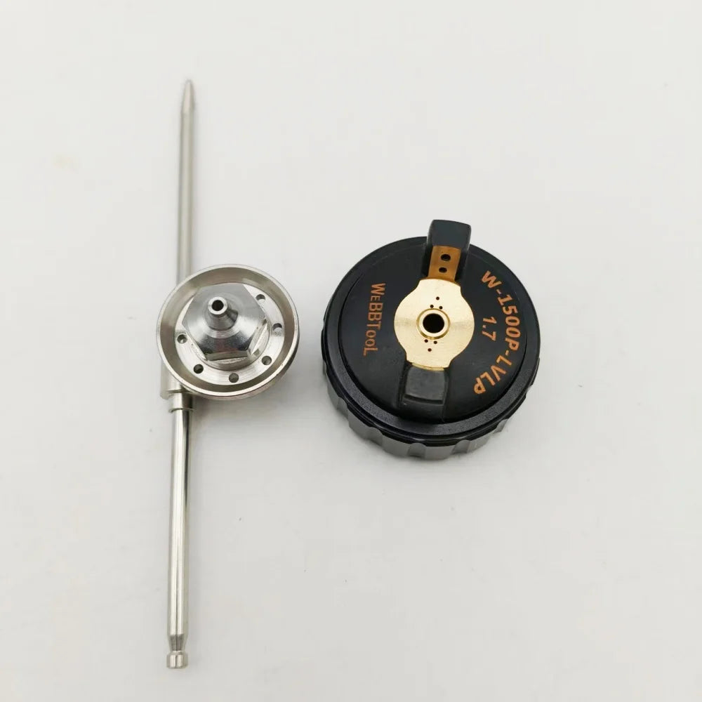 Pistola a spruzzo 1500P Kit ugelli 1,7 mm Tappo pistola per vernice Ugello Ago in tre pezzi