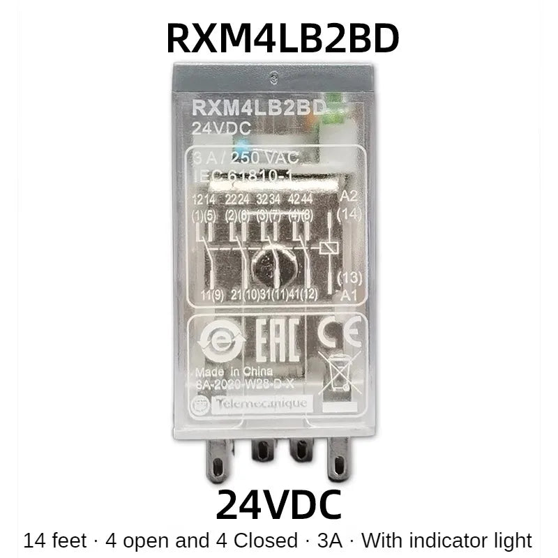 Schneider RXM2LB2BD relè intermedio DC24V contattore AC 8 piedi e 14 piedi muslim230vac