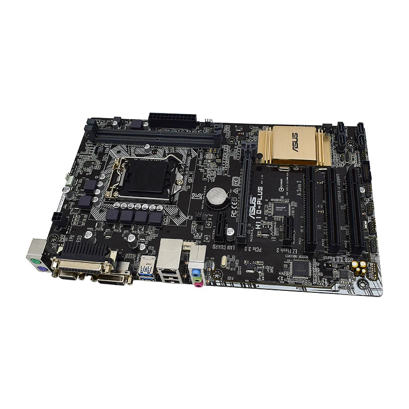Scheda Madre Asus H110-PLUS Compatibile con CPU Core I3-6300 I3-7300 I5-6500 I7-7700 I5-7400 ATX LGA 1151 Intel H110 DDR4 32GB