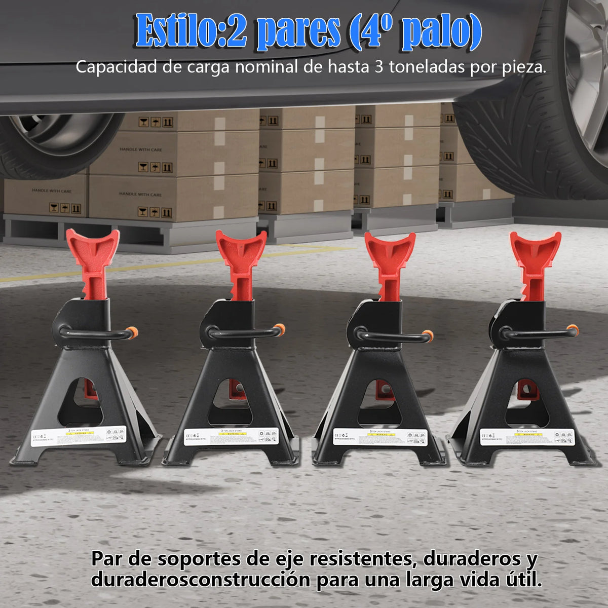 4 supporti per sollevamento ruote auto, 3 tonnellate, cavalletti di sicurezza per riparazioni auto, staffa di supporto per pneumatici, telaio di supporto