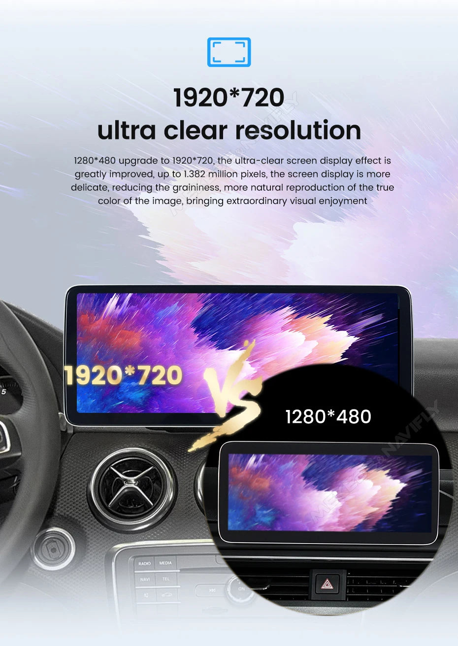 MEKEDE 10.25/12.3” QLED Snapdragon 4G Wireless CarPlay Auto per Mercedes Benz Classe C W205 S205 2014-2018 Lettore multimediale per auto