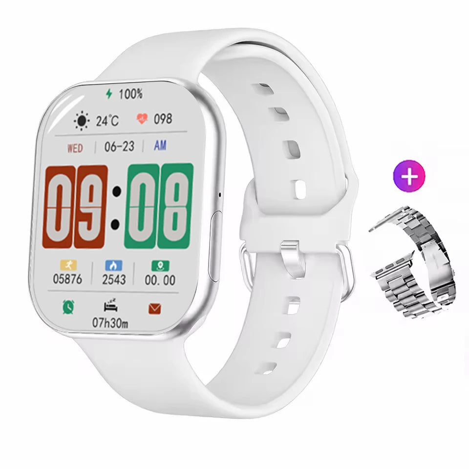 Nuovo Smartwatch iOS Serie 11, Display AMOLED Ultra HD, Cardiofrequenzimetro, GPS, Impermeabile IP68, Fitness, Chiamate Wireless, Braccialetto Originale