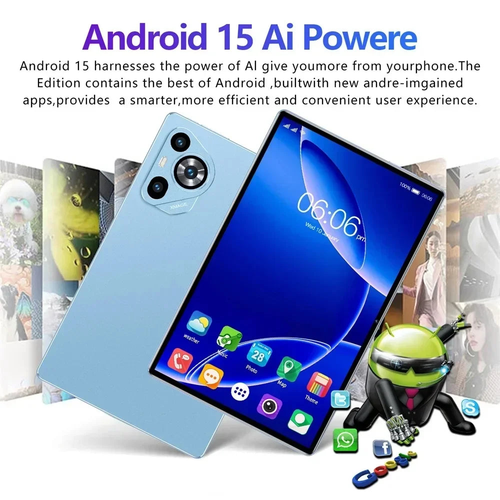 Nuovo Tablet Android Originale 2026 Pad 16 PRO Snapdragon 8Gen3, 11 Pollici HD, 24GB+2TB, 20000 mAh, 5G Dual SIM, Bluetooth, Wi-Fi