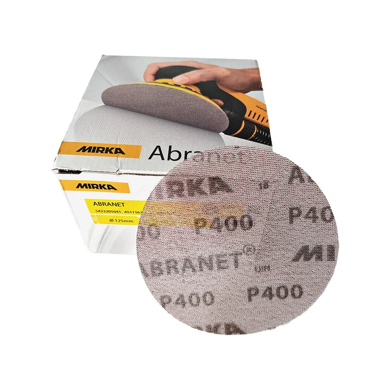 Finlandia MIRKA ABRANET Carta vetrata a rete secca senza polvere, carta vetrata a rete da 5 pollici (125 mm), ideale per la riparazione e il rifinitura della vernice