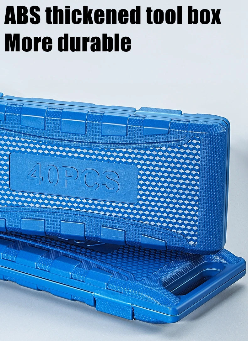 40 pezzi Torx Star Spline Set di punte a esagono incassato Kit di strumenti Cacciavite di precisione Bit Attrezzatura per garage Strumenti di riparazione professionali per auto