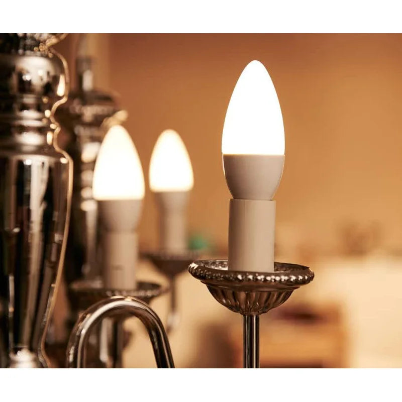 Lampadina LED Philips CorePro E14 B35 5W (=40W) Satinata 4000K Luce Bianca Naturale Comfort AC 220V-240V Lampada LED Originale per Interni