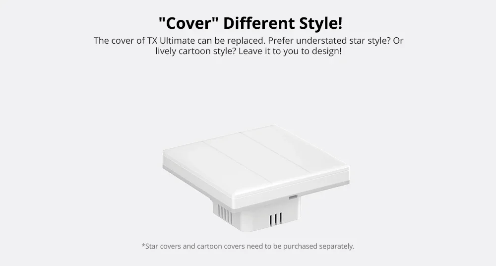 Sonoff TX Ultimate SONOFF T5 Sonoff Interruttore da parete 86/120 Accesso completamente touch Bordo luminoso a LED Multi-sensoriale tramite Alexa Home Smartthings