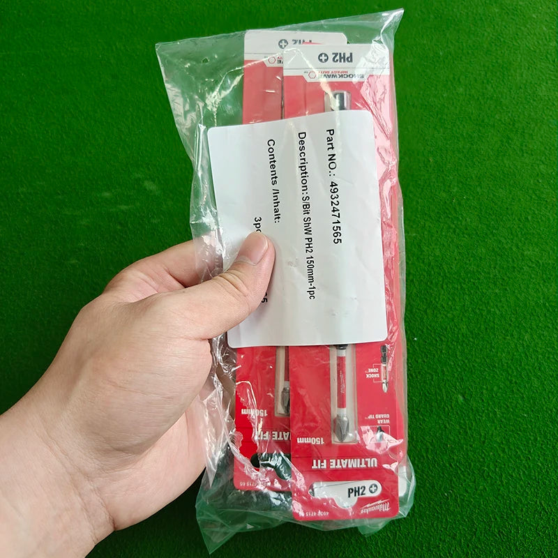 Milwaukee Ultimate Fit PH2 150mm Punta per Avvitatore a Impatto 4932471565 Shockwave Resistente all'Usura