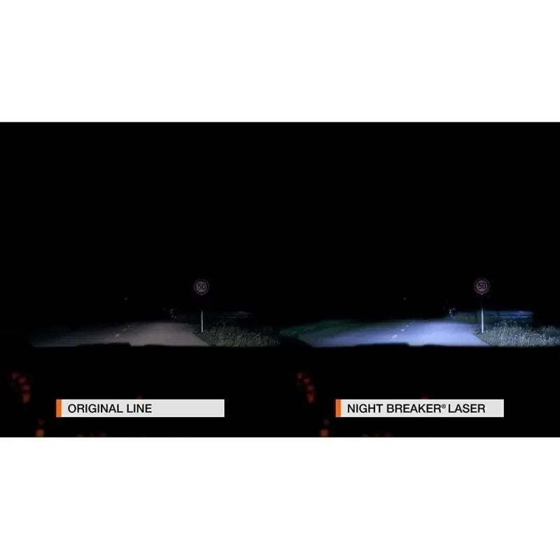 OSRAM H4 H7 H11 12V Luce alogena per auto Interruttore notturno Laser Lampade automatiche di prossima generazione + Luminosità 150% Lampadine originali, 2X