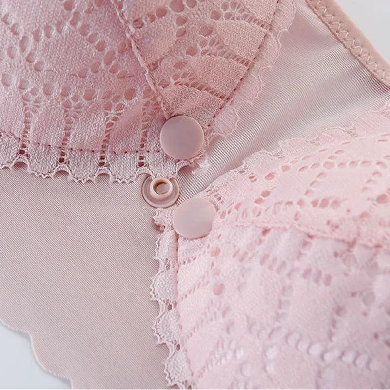 Reggiseno per allattamento premaman con bottone frontale Intimo raccolto regolabile Reggiseno per allattamento confortevole per l'allattamento di vestiti per donne incinte