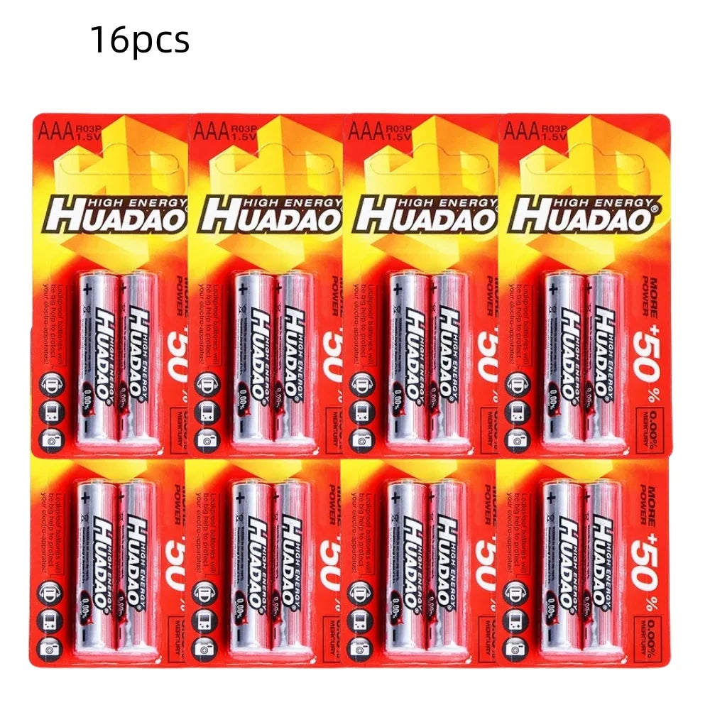 2-80 Batterie AAA 1.5V R03 Monouso al Zinco per Luci LED, Mouse, Calcolatrici, Giocattoli Elettrici, Telecomandi