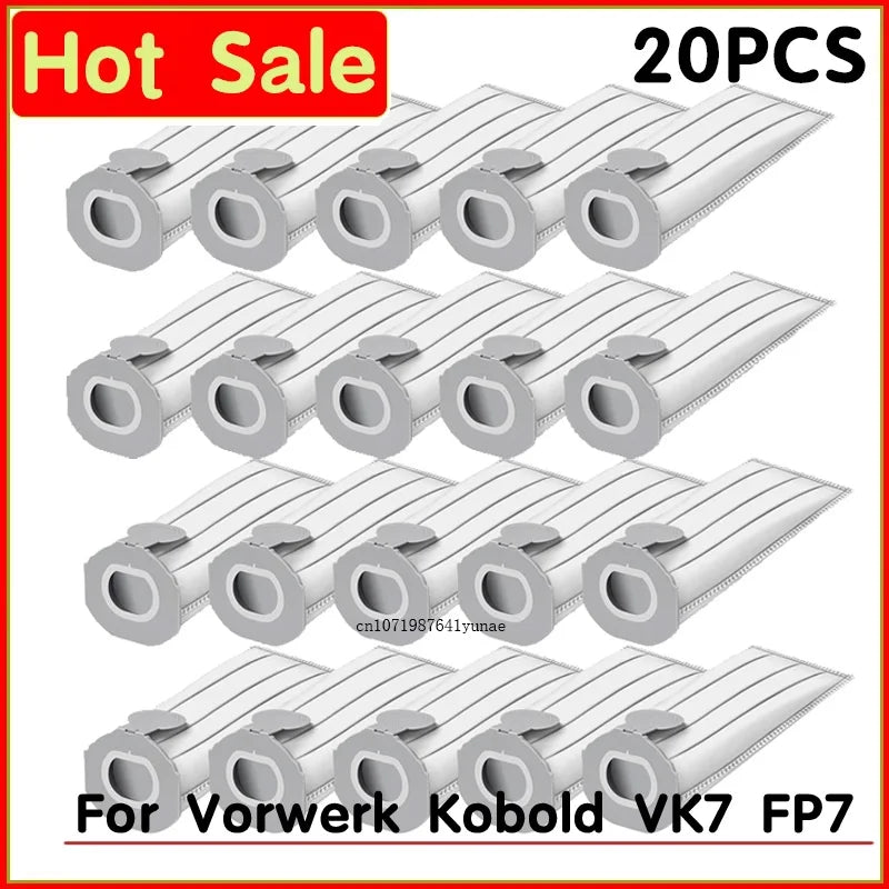Kit sacchetto per la polvere compatibile per Vorwerk Kobold VK7 FP7 Accessori per sacchetti per aspirapolvere Filtri Pezzi di ricambio