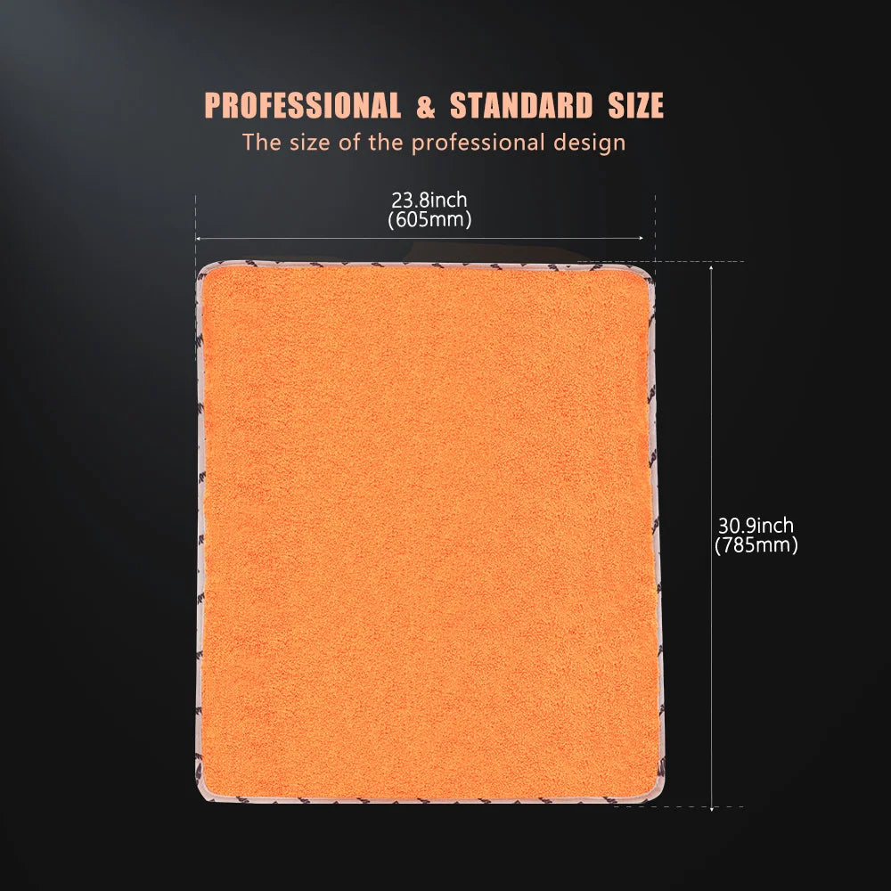 SPTA 1 Pezzo Asciugamano in Microfibra Arancione Altamente Assorbente per Auto, Panno Grande Anti-Graffio per Lavaggio Auto 60,5*78,5 cm