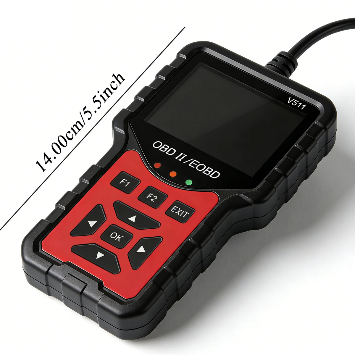 Strumento Diagnostico OBD2 V511, Dotato di Tester per Batteria, Lettore di Codici di Errore del Motore, Dati in Tempo Reale, Funzione di Consultazione DTC e Snapshot