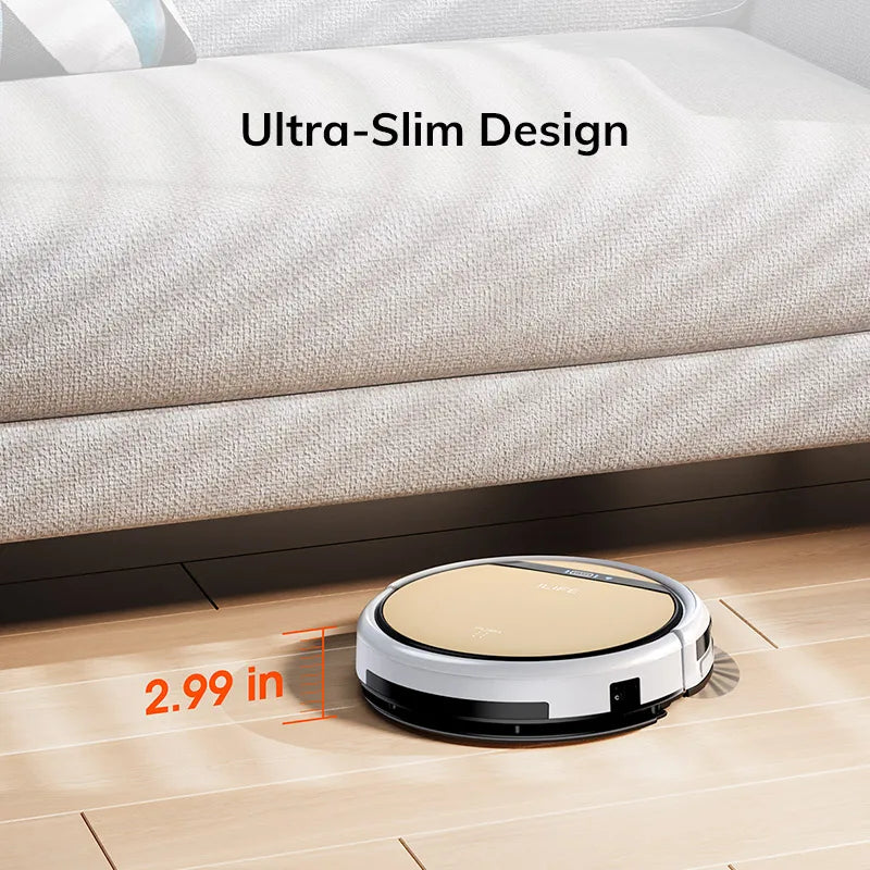 ILIFE V5s Ultra Robot Aspirapolvere e Lavapavimenti, Aspirazione 4000Pa, Controllo tramite App/Telecomando, Creazione Mappe, Programmazione Pulizie