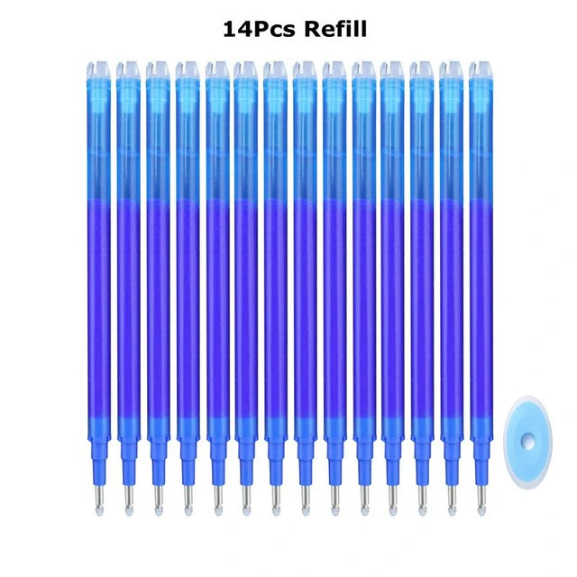 0.7mm Penna Cancellabile Magica Presse Penna Gel Set 8 Colori Cancellabile Asta di Ricarica Inchiostro Gel Cancelleria Penne Retrattili Maniglia Lavabile Asta
