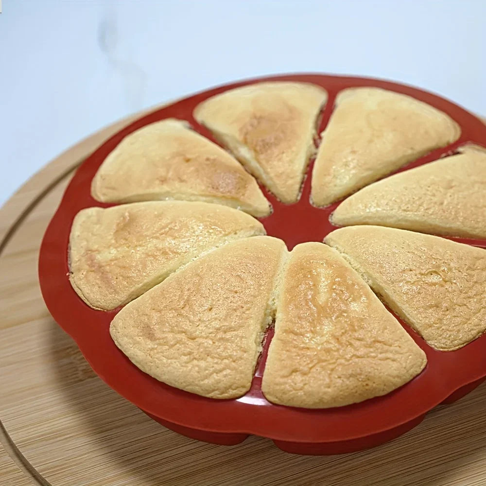 Set di stampi triangolari in silicone per torte - adatti a teglie da forno antiaderenti con 8 cavità, ideali per brownies, pancake, cupcake, ecc.