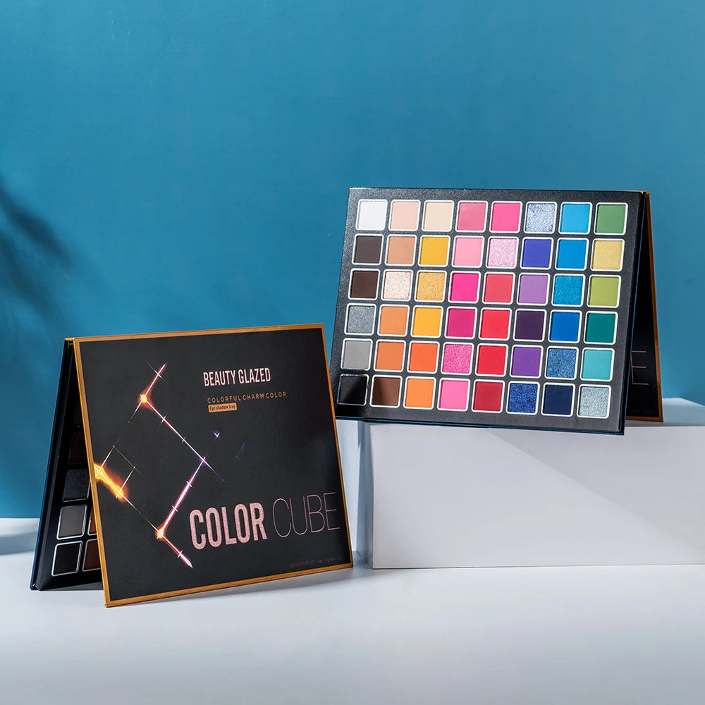Piatto ombretto per trucco scenico, europeo e americano, eccitato, 48 colori