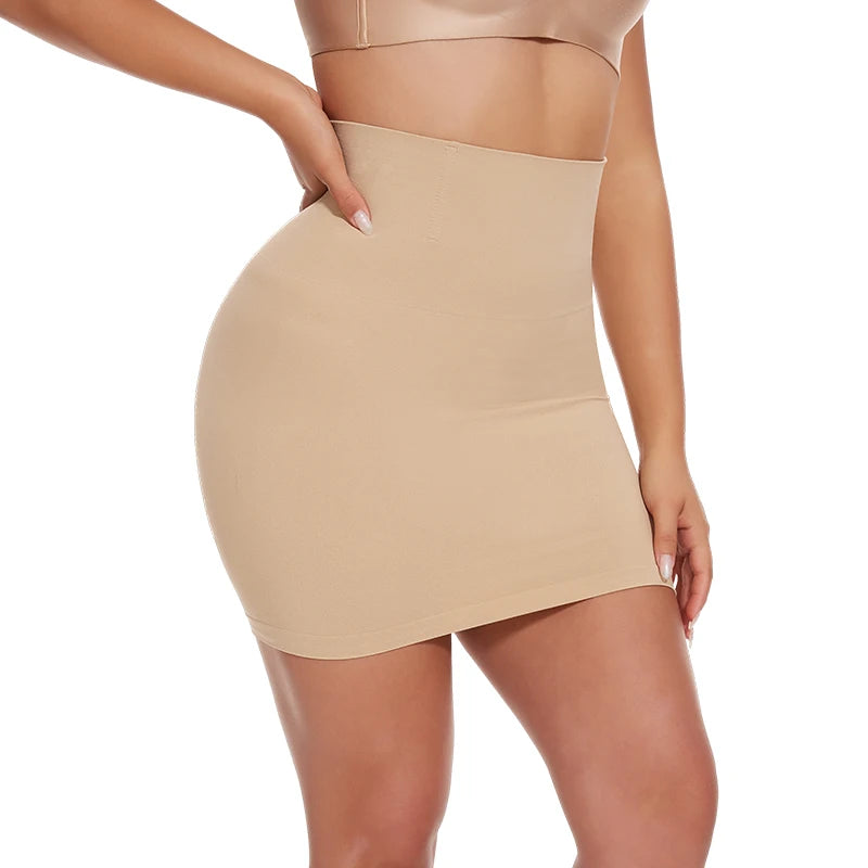 Mezze sottoveste per sotto il vestito Donna Shapewear Controllo della pancia Vita sottile Body Shaper Mezze gonne Perizoma 2 in 1 Butt Lifter Biancheria intima