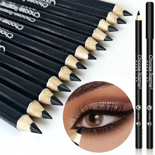 1-20 matite per eyeliner nere impermeabili - Trucco occhi punk liscio, altamente pigmentato, a lunga tenuta, resistente alle sbavature e adatto ai principianti