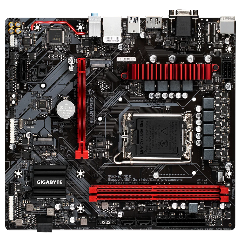 Scheda madre ASROCK B660M GAMING DDR4 Intel B660 LGA1700 DDR4 32 GB M.2 Micro ATX supporta Core I9-14900 i9-12900 I5-14600