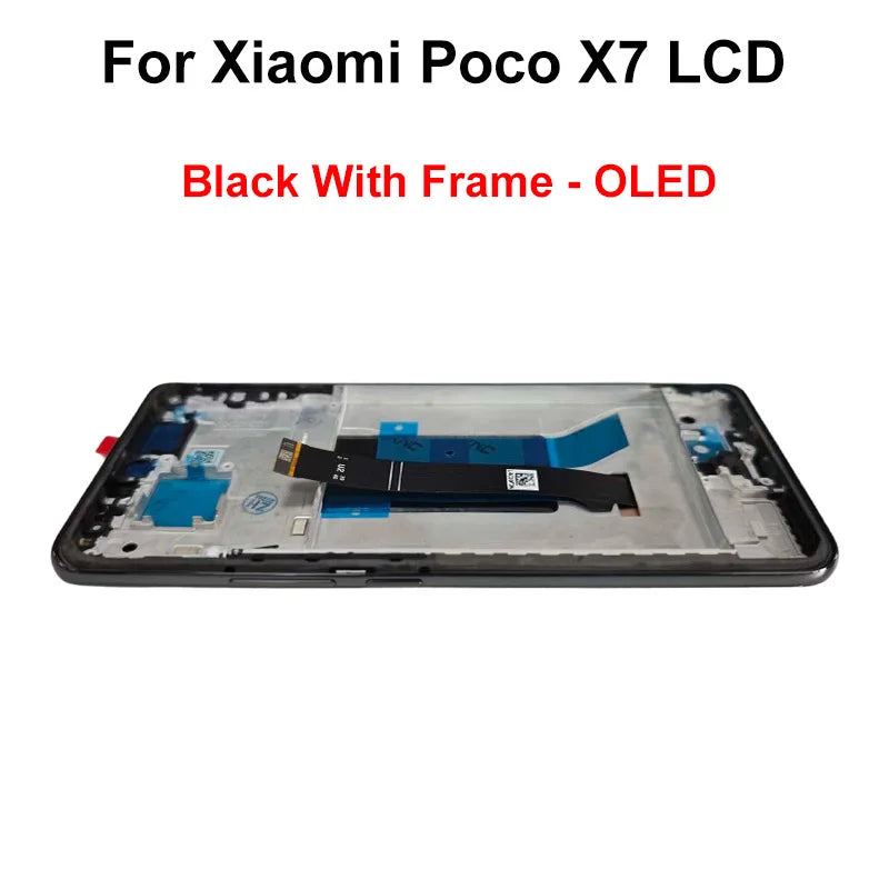 Display OLED da 6,67" per Xiaomi Poco X7 LCD 24095PCADG, display touch digitizer per Poco X7 Pro, schermo 2412DPC0AG, parti di assemblaggio