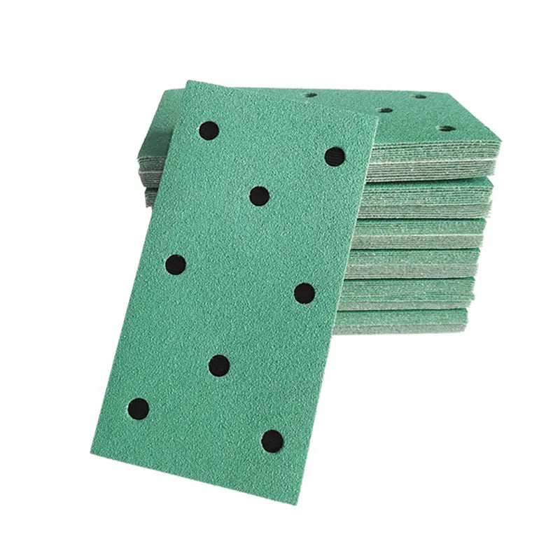 Carta vetrata a secco 95 * 180 mm 8 fori per FESTOOL /Mirka ecc. Sande Mastice abrasivo floccato autoadesivo generale