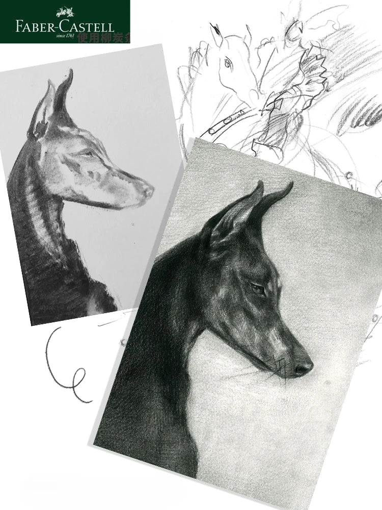 Faber-Castell 8/12pcs Set Matte Sketch Pencil Art Graphite per schizzo Black Lead Writing Drawing matite di grafite forniture