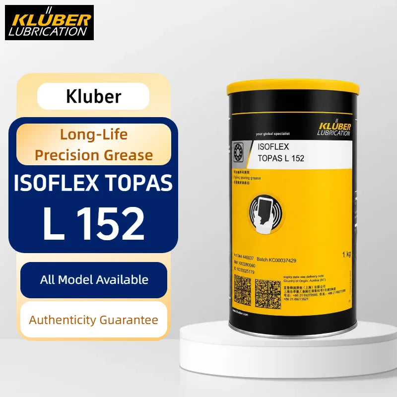Grasso Sintetico Originale Kluber ISOFLEX TOPAS L 152 NLGI 2 Lubrificante per Cuscinetti di Motori Elettrici per Ampie Temperature