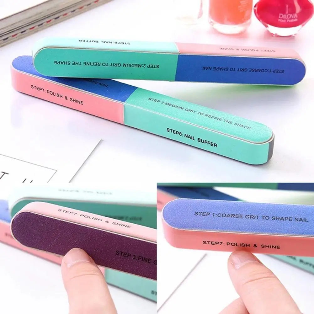 1 pz Lima per Unghie Professionale 7-in-1 per Rimuovere le Imperfezioni della Superficie delle Unghie, Lucidare e Levigare, Strumenti per Manicure e Bellezza delle Unghie U0Q52028