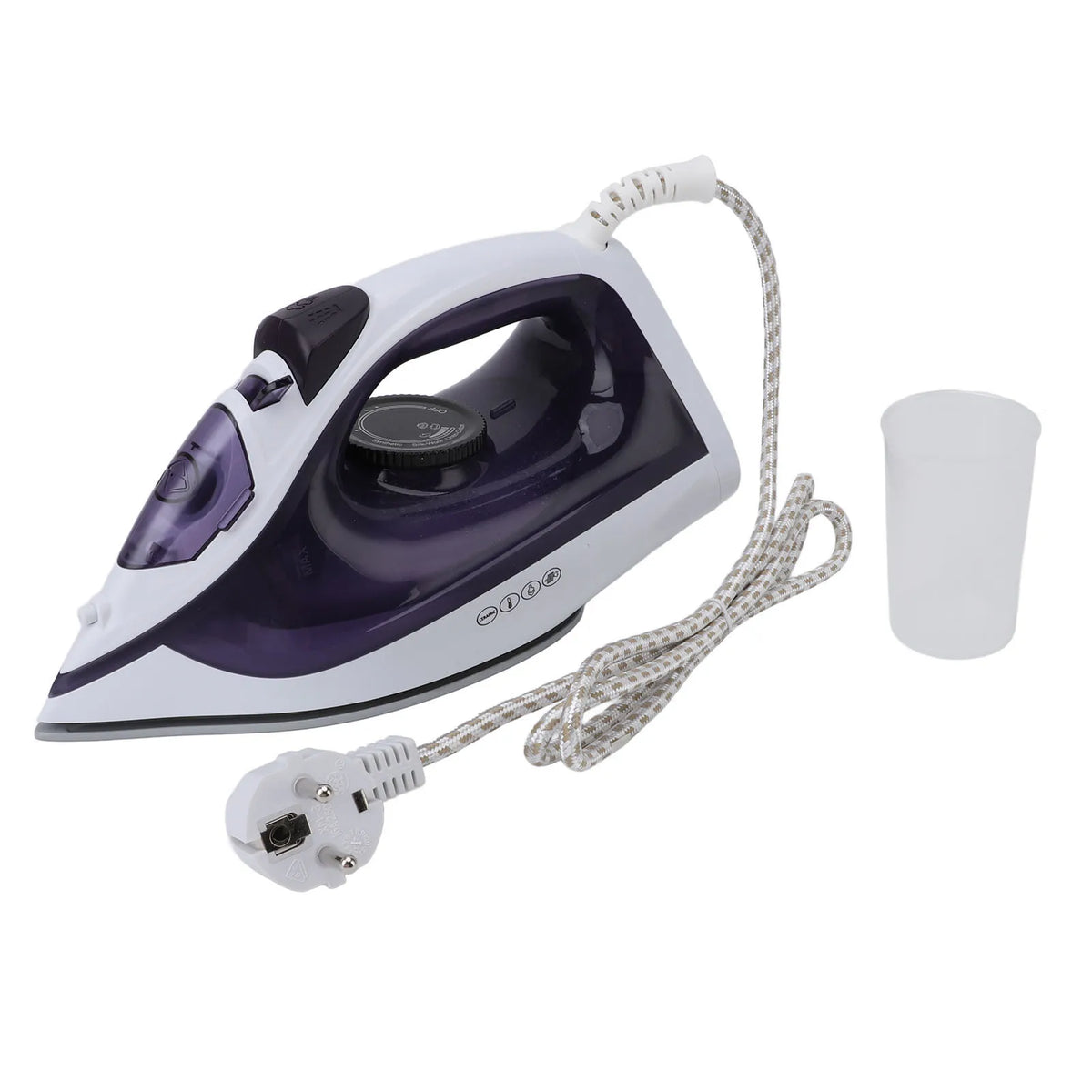 Ferro da stiro a vapore da 1600 W per indumenti, con microfori per il vapore, serbatoio dell'acqua da 210 ml, ideale per stirare sia a secco che con vapore, per uso domestico e in viaggio, 220 V.