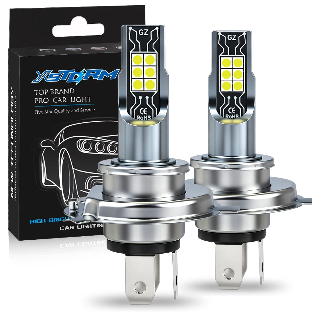 Fari Fendinebbia LED XSTORM H11 Canbus H4 H7 9005 9006, Luci LED per Auto 80W 30000LM HB3 HB4, Lampadine LED 6000k Luce Bianca