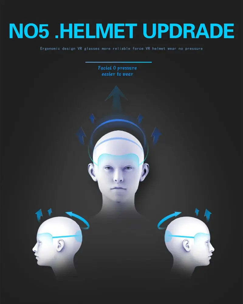 Shinecon occhiali VR per realtà virtuale cuffie 3D dispositivo Viar lenti per casco intelligente occhiali per cuffie per Smartphone cellulare